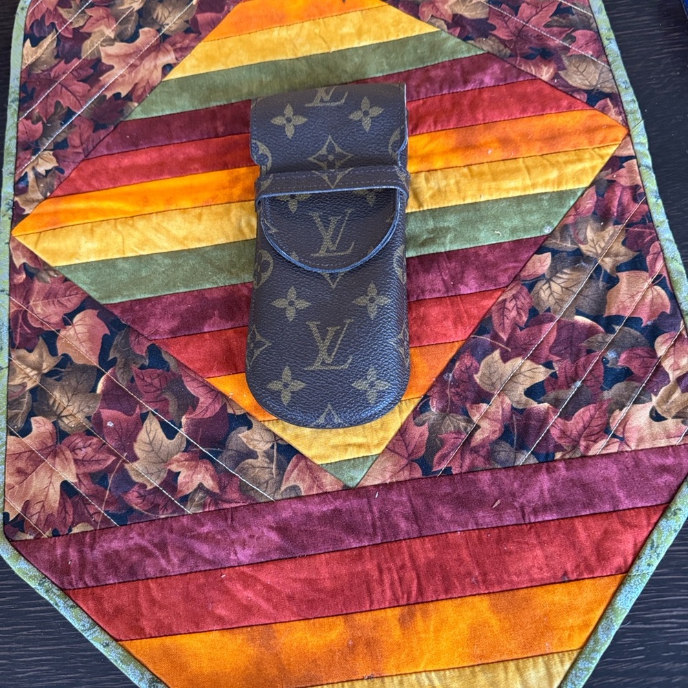 Louis Vuitton Monogram Glasses Case in Brown